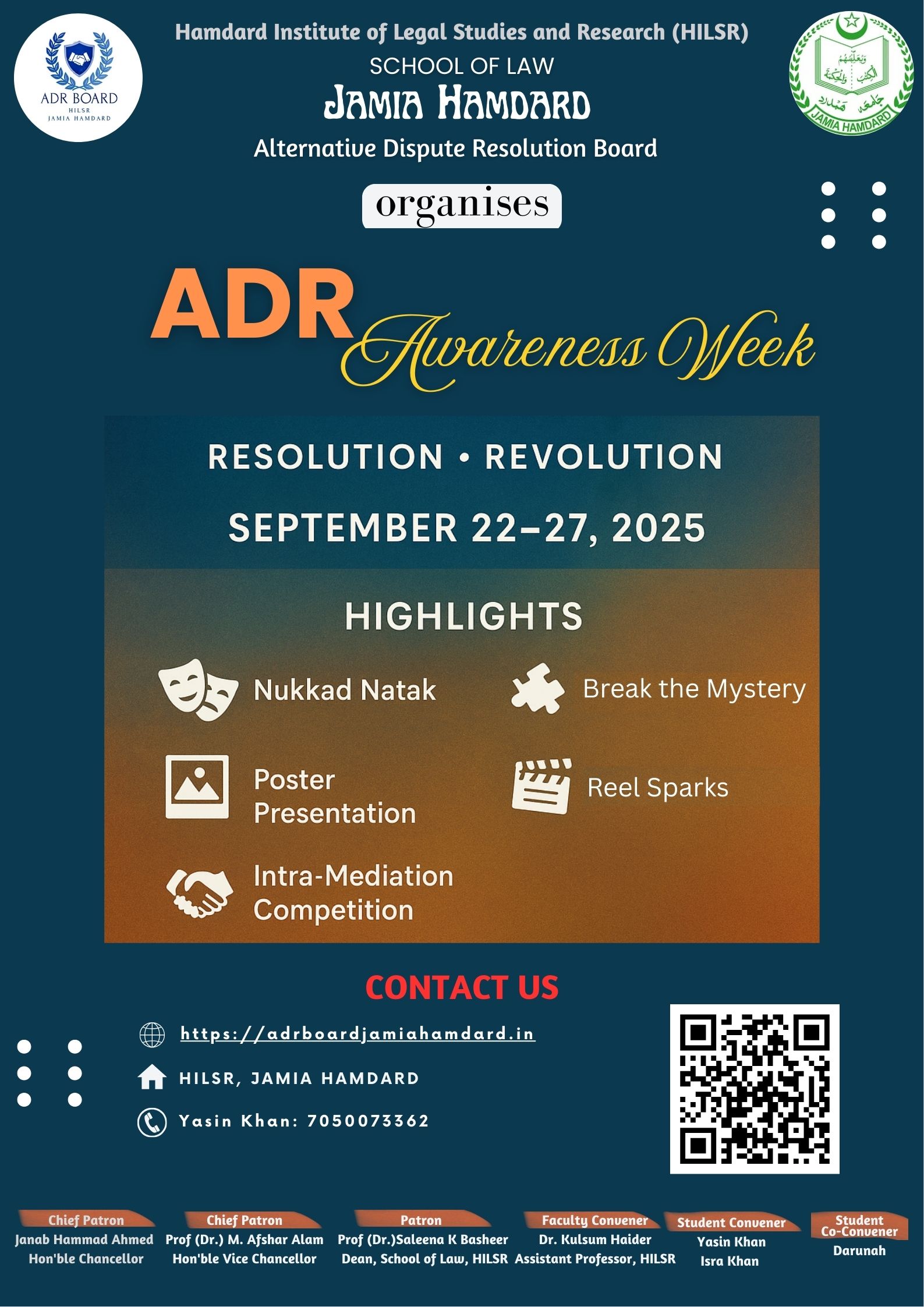 ADR Awareness Week 2025 poster